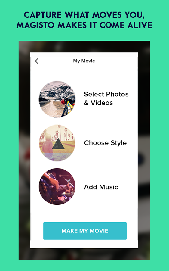 Magisto com fer videos amb fotos facil mobil app ipad tablet musica